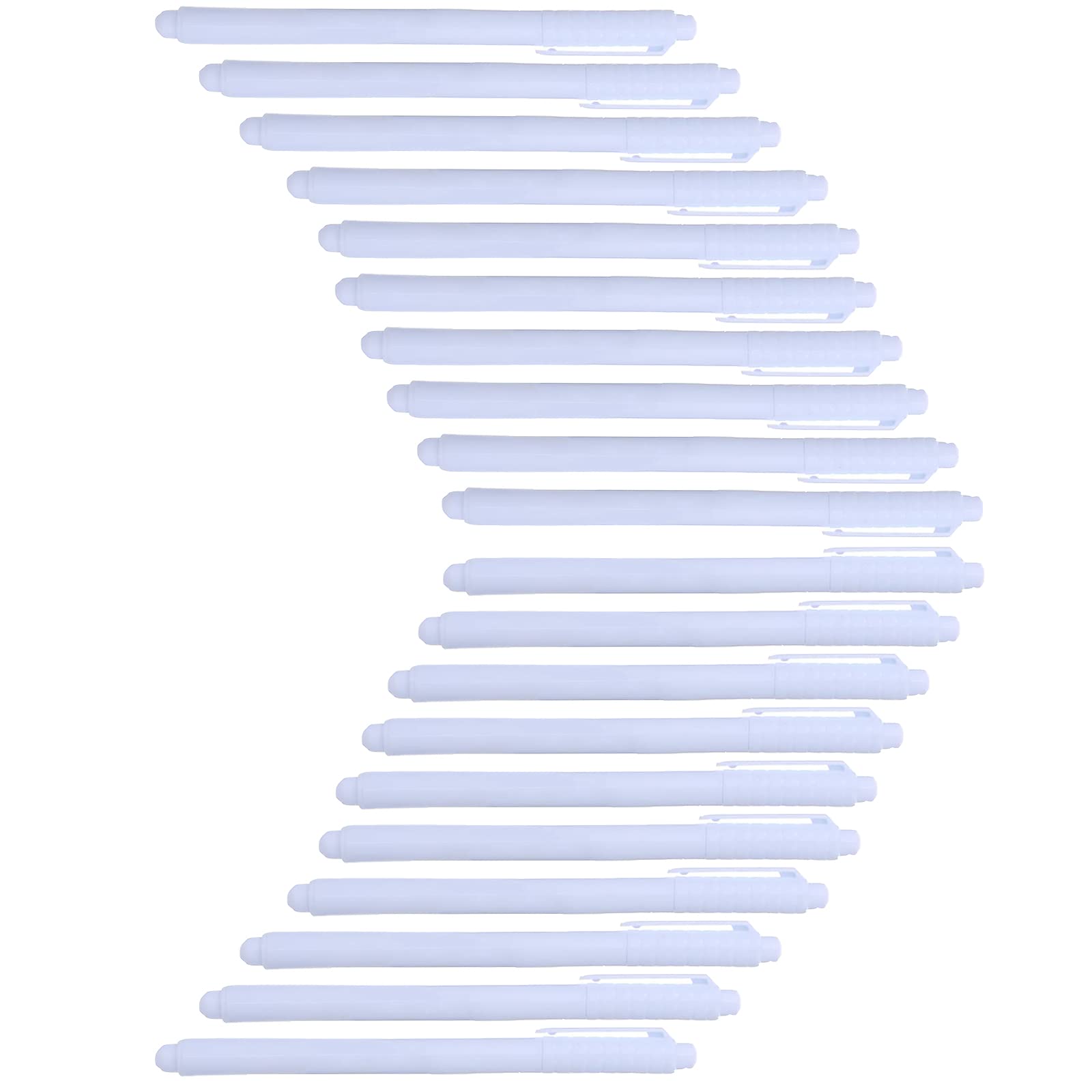 SEIWEI Liquid Chalk Marker Pen, Erasable Chalk Markers, Blackboards Glass Windows Markers, Pack of 20, White