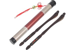 GARVALON Ebony Bird-Type Dulcimer Practice Hammers Set with Bucket Professional Dulcimer Parts for Beginners