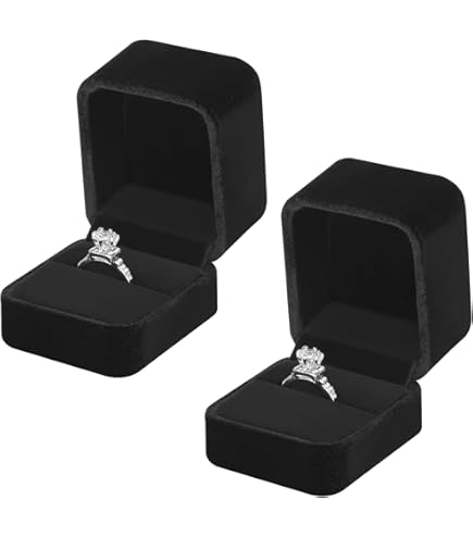 Youngy Boîte De Rangement En Velours Pour Boucles D'oreilles Pendantes Bleu