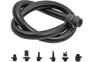 Electric Air Pump Hose Kit With 6 Nozzles For Kayak Raft, 3.3ft Inflatable Tube Adaptor For HT-781 HT-790
