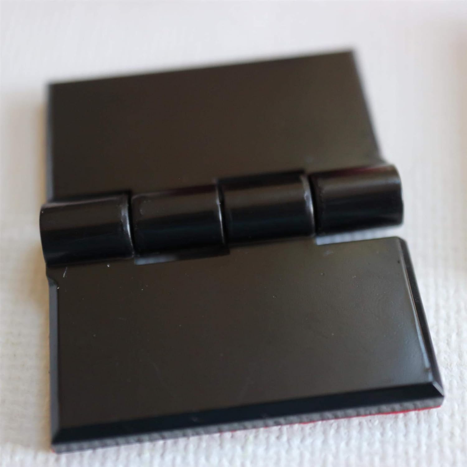 10x Black Acrylic Piano Hinges - No Glue Required. Black Plastic 32mm - Image 4