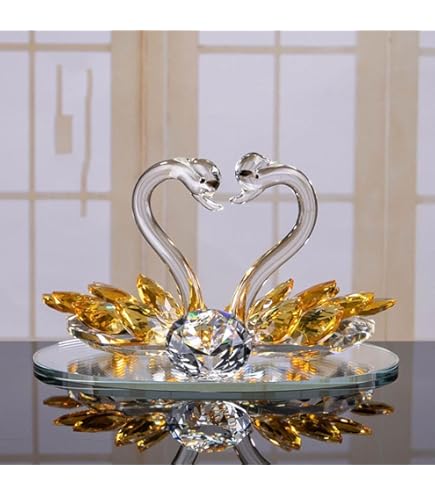Amazon.com: Swarovski Crystal Love Swan Figurine 1143414