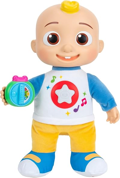 CoComelon Discover N Play JJ Plush Doll - Shapes Colors ABCs 123s Songs 50+