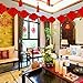 Supla 82 Pcs Chinese New Year Decorations Chinese Hanging Good Luck Ornaments Red Lanterns Festive Tree Ornaments Paper Fans for Asian Chinese Lunar New Year 2025 Year of The Snake Party Decor