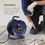 SLx Extension Lead 30m Heavy Duty Cable Reel 4 Socket UK Plug 13A Thermal view 4
