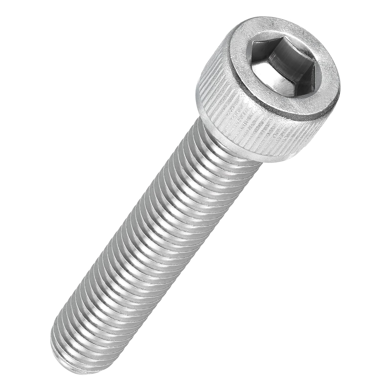Kozelo 4pcs Socket Head Cap Screws - [M10-1.5 x 55mm] 304 Stainless Steel Allen Socket Drive for Electrical Motor 3D Printing Fan Engine Replacement Use, Silver