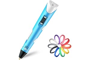 3D Pen for Kids Professional Creative 3D Printing Pen with 10 Colors Filaments 3D Drawing Craft Pen Holiday Christmas Toys/Gi