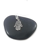Hamsa Charm Necklace - Sterling Silver Jewelry - Meaningful Gifts