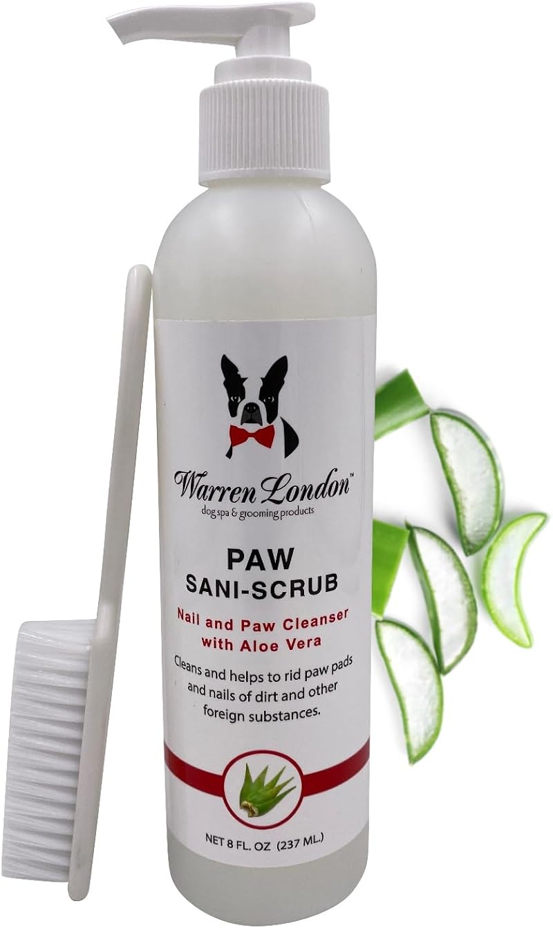 Warren London Paw Sani Scrub Brush Dog Pet Germ Bacteria Remover 237ml