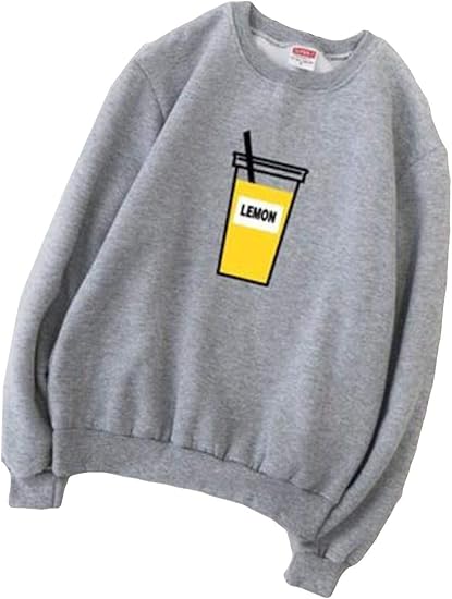 Amazon Alhyla メンズ パーカー ゆったり 大きいサイズ トレーナー 着痩せ 春秋 丸首パーカーフードなし プリントパーカー 長袖 薄手 パーカー ファッション トレーナー パーカー 通販