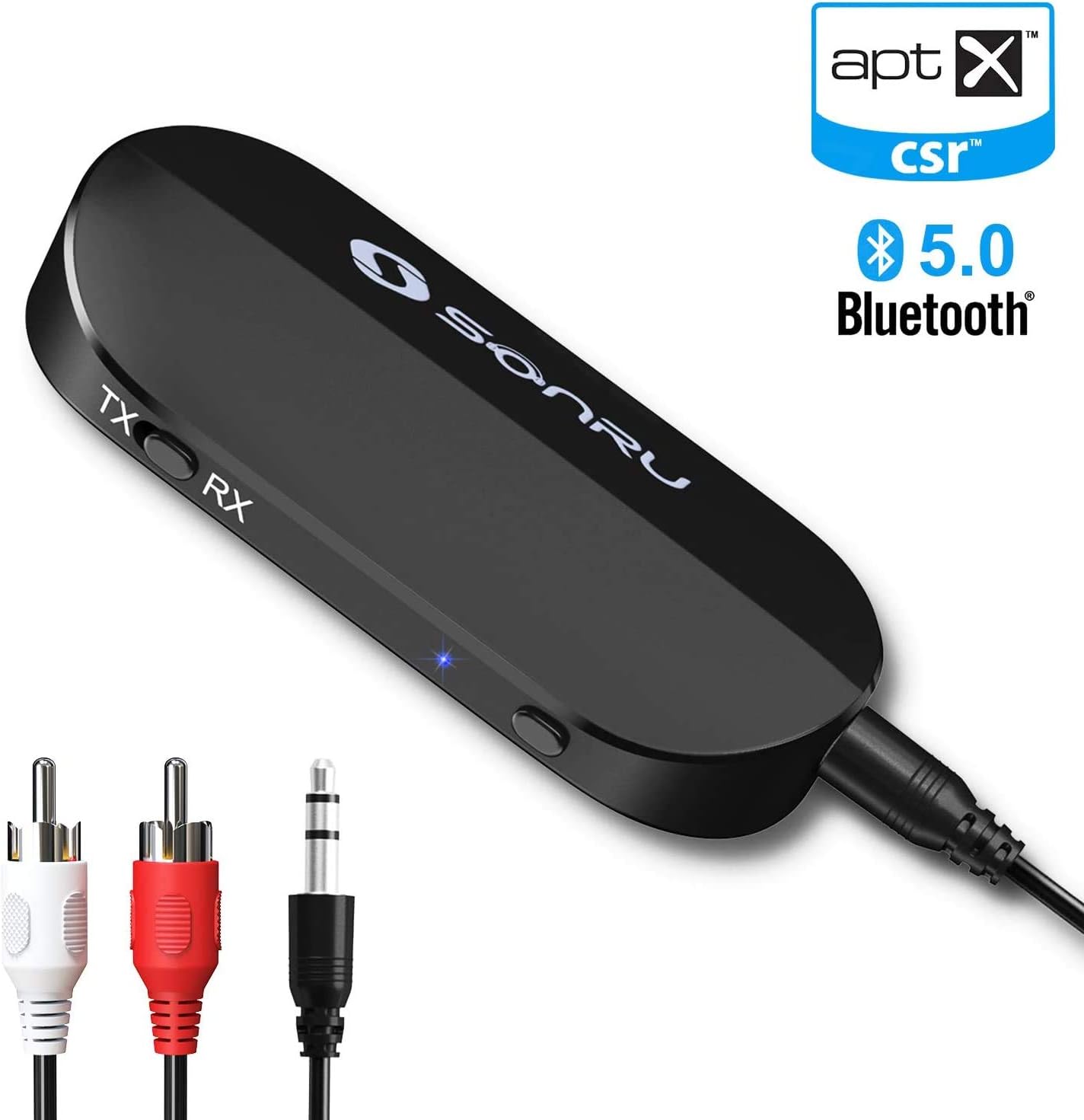 SONRU Bluetooth Transmitter Receiver, Bluetooth 5.0 Amazon.co.uk