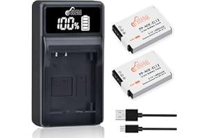 EN-EL12 Battery and LED Charger for Nikon Coolpix A1000 B600 W300 A900 AW100 AW110 AW120 AW130 S6300 S8100 S8200 S9050 S9200 
