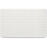 YEECOPON Stone Bath Mat Diatomaceous Earth Bath Mat Non-Slip Super Absorbent Bath Mats for Bathroom Quick Drying Diatomite Stone Shower Mat Large Natural Easy to Clean