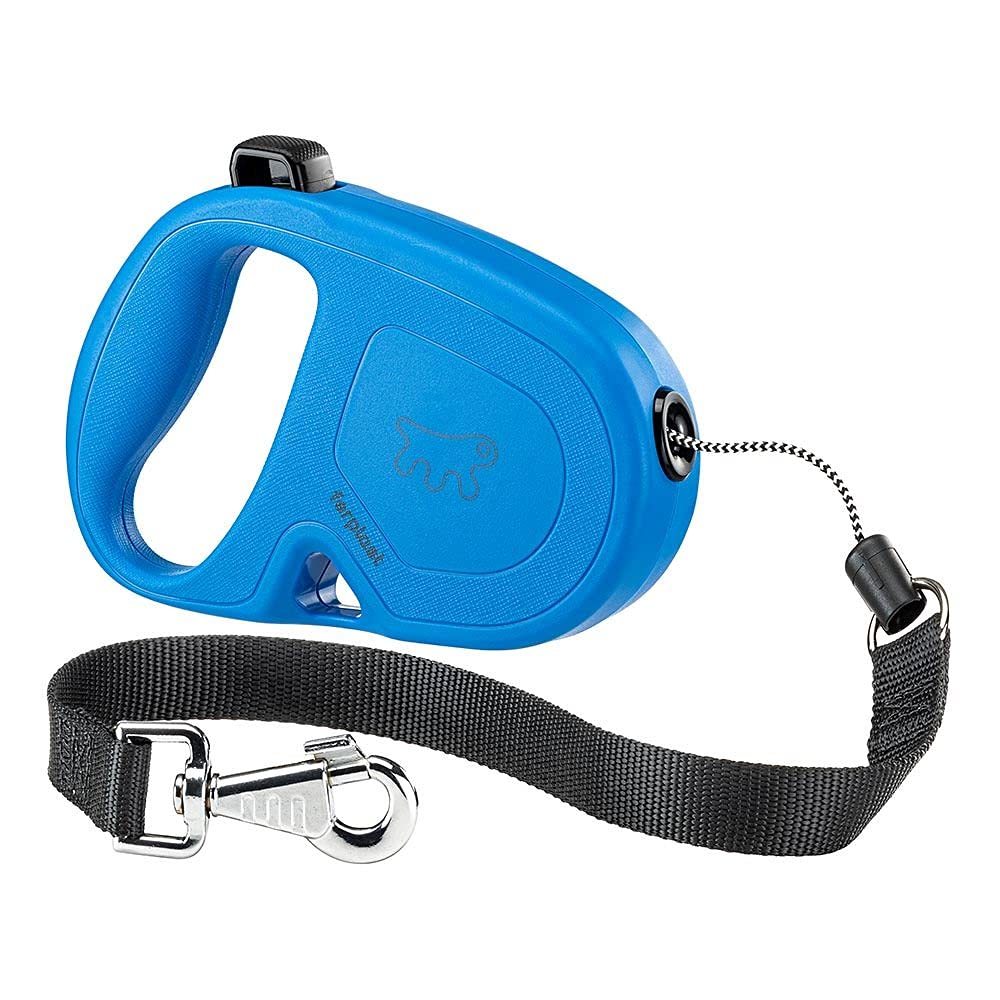 Ferplast Extendable Leash for Large Dogs FLIPPY ONE CORD L, 5 m retractable cord, max 35 kg, Blue