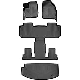 MAXLINER All Weather Custom Fit 2 Row & Cargo Liner Behind The 3rd Row Floor Mat Liner Set Compatible with 2018-2024 Buick Enclave