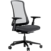 ProtoArc Ergonomic Office Chair - Flexer Computer Chair, Foam Cushion Sliding Seat, Breathable Mesh from Wintex, 125° Reclining Swivel Desk Chairs for Home, Office & Study - Black