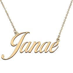 HUAN XUN Customized Custom Simple Any Name Necklace