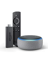 Echo Dot (3rd Gen) bundle with Fire TV Stick - Heather Gray