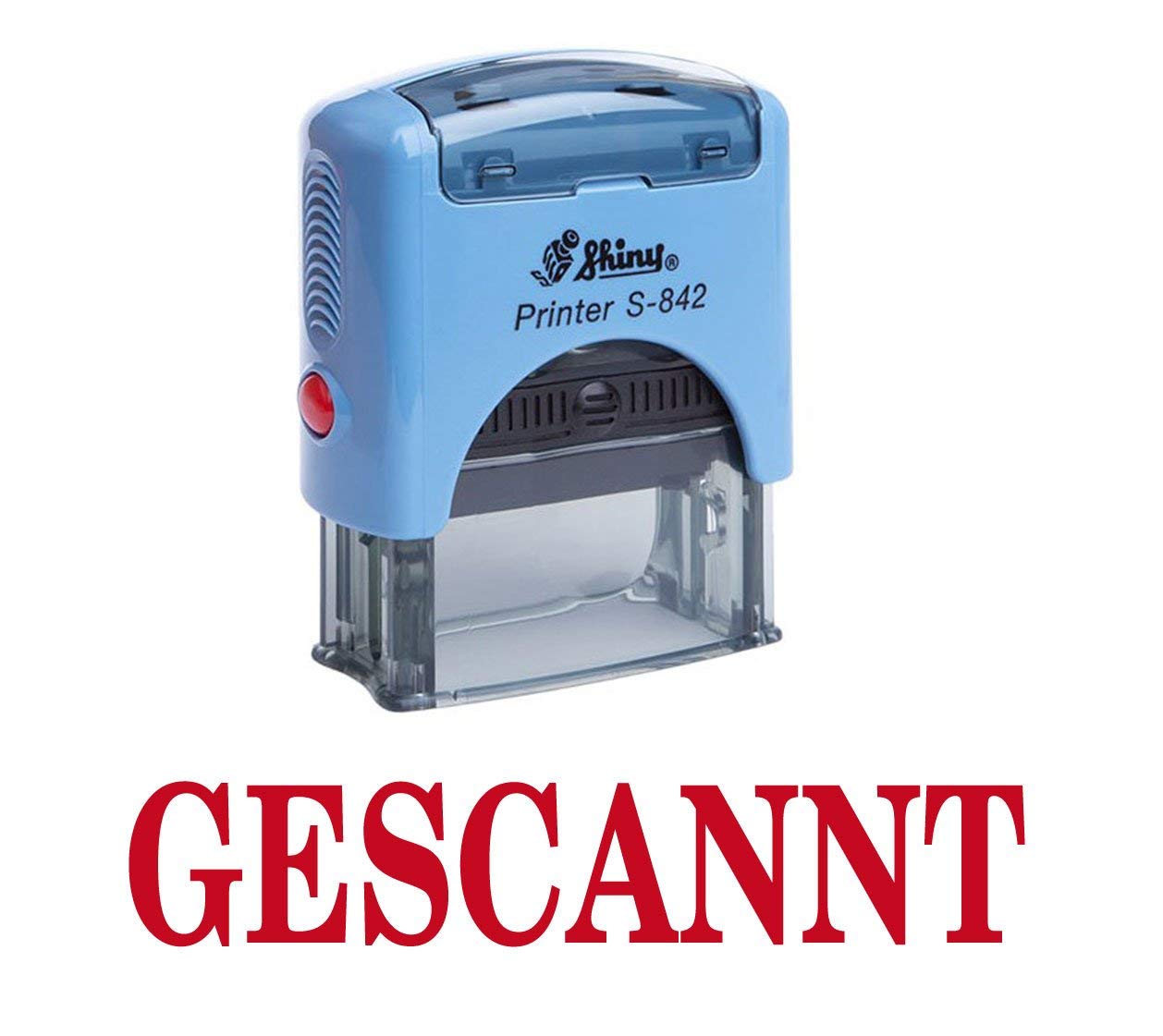 Printtoo GESCANNT Self-Inking Stamp Office Stationary Printed Shiny Stamp