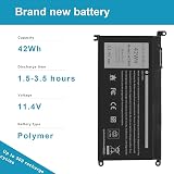 zqsg WDX0R 42WH Laptop Battery for Dell Inspiron 13 15 5000 7000 Series Latitude view 4