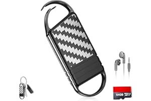 TALLKCODER 64GB Voice Activated Recorder - 4800Hr Digital Voice Recorder, AI Noise Reduction Audio Recording with Playback for Lectures, Rechargeable Tape Recorder Device for Interviews, Meetings, MP3 Playback