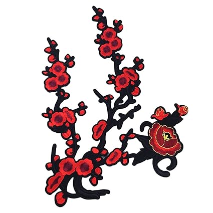 1pcs Ecusson Brodé Patch Appliqué Broderie Dentelle Motif