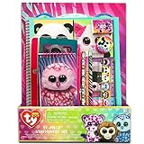 TY Beanie Boos 11 Piece Stationary Set Folders Pencils Notebook