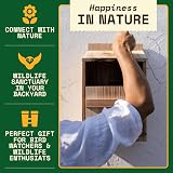 WildYard Cedar Owl Box Nest Box with Camera Slot Easy Hang Clean Access view 5