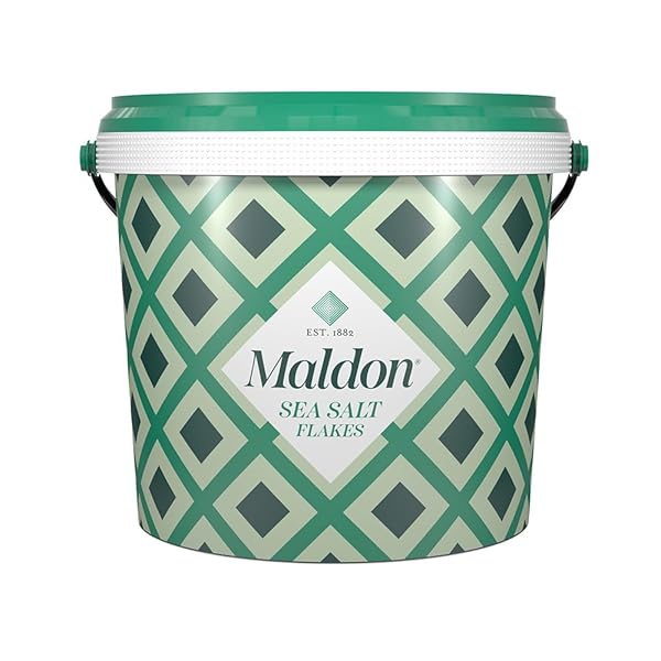 MALDON SALT, SEA SALT FLAKES, 3.1 LB, BULK TUB, KOSHER, NATURAL, HANDCRAFTED, GOURMET, PYRAMID CRYSTALS
