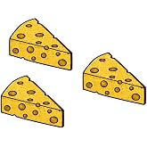 Cheese Iron On Patch &ndash; Food and Fun Applique for Jackets, Bags, Hats, Jeans and Crafts