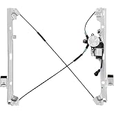 XIMAKA Front Driver Side Power Window Regulator with Motor (2 Pins) Fit for 2001-2006 Chevrolet Silverado 1500 3500, Avalanche Suburban GMC Sierra 1500 2500 3500 Yukon XL Cadillac Escalade, 741-644