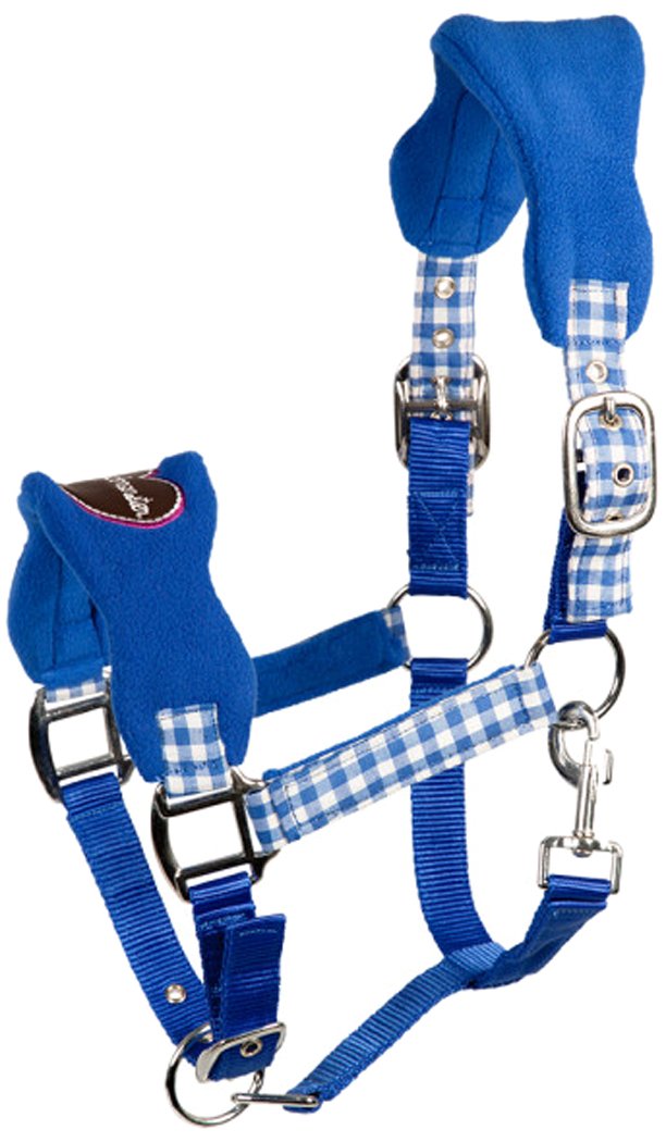 PFIFF Wiesn 102433-149-Pony Plastic Headcollar Small Blue/Purple