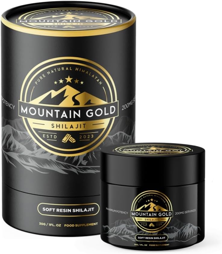 Mountain Gold Shilajit Natural Himalayan Shilajit 600mg 77% Fulvic Acid
