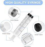 OFFCUP 20ml Plastic Syringes 6 Pack with Blunt Needles Liquid Measuring view 3