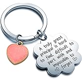 WSAORM Principal Keychain Teachers Day Gift For Principal Thank You Gifts Teacher Birthday Gift For Professor Jewelry