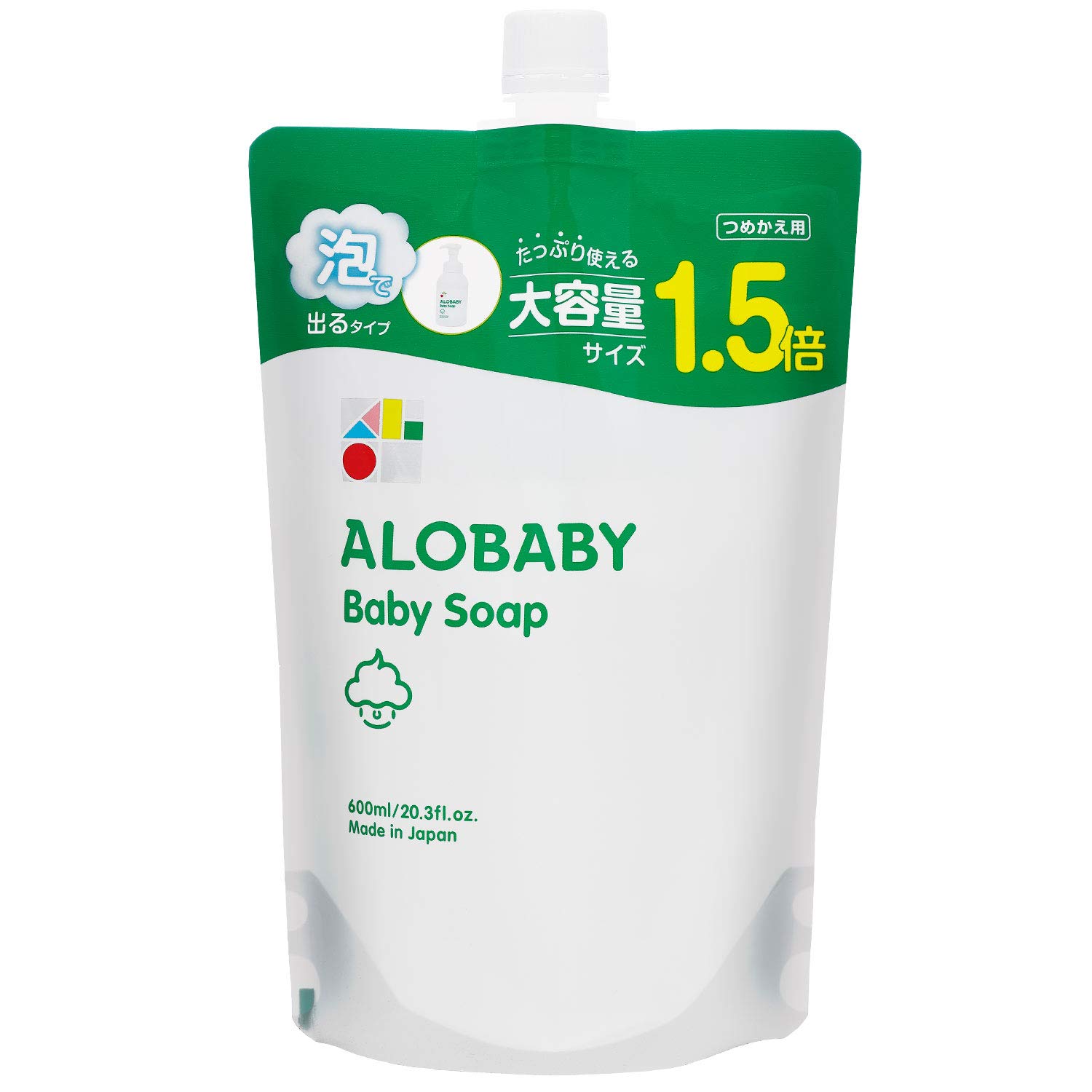 Mua ベビーソープ 詰め替え用 アロベビー 600ml 泡 シャンプー ボディソープ 無添加 オーガニック 赤ちゃん せっけん つめかえ Tren Amazon Nhật Chinh Hang Fado