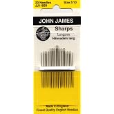 Sharps Hand Needles-Size 5/10 20/Pkg