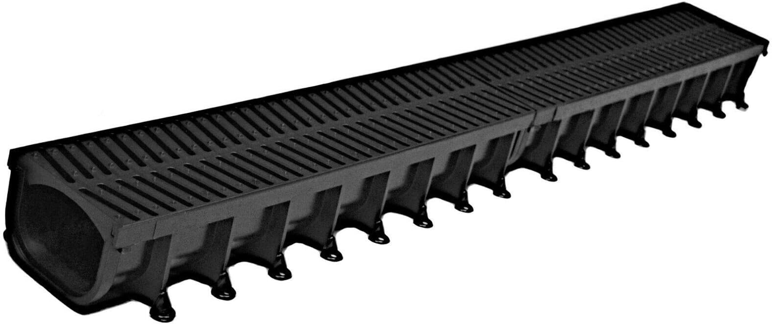 Tradewise Easy Flow Drainage Channels 1mtr with Grill x 5 Lengths Wetroom Garden Driveway