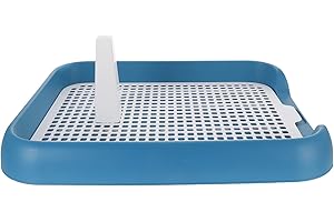 Hohopeti Mesh Dog Toilet Tray with Design for Indoor Puppy Training Plastic Dog Potty with Puppy Grass Pee Pad Holder for Convenient