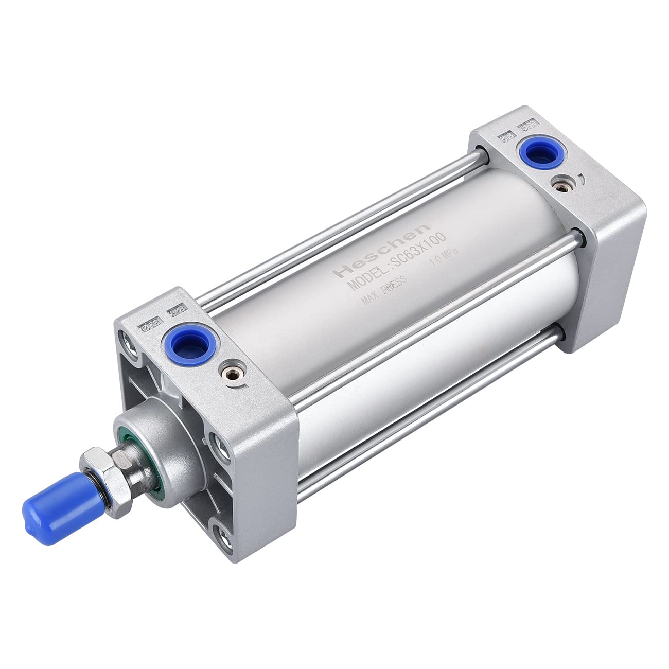 Heschen Pneumatic Standard Cylinder, SC 63-100, PT3/8'' Port, 63mm Bore, 100mm Stroke, Double Acting