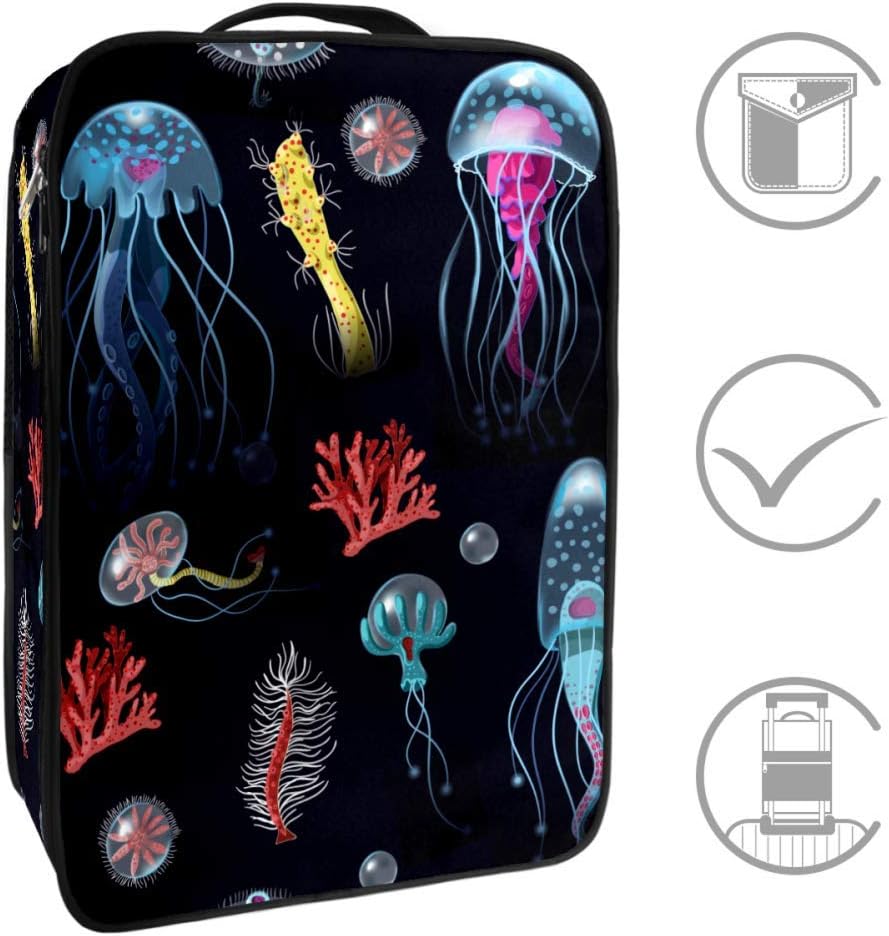 TIZORAX Quallenkorallen Seetang Tragbare Reise-Schuhtaschen Wasserdicht