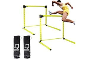 Adjustable Hurdles with Scale - Detachable Agility Training Equipment for Track, Soccer & Football, Indoor & Outdoor Use, Ide