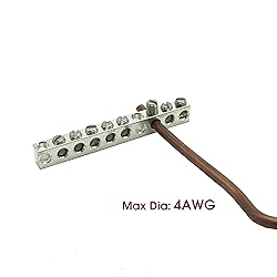 UL Certified Ground Bar Kit, Max Wire Dia 4