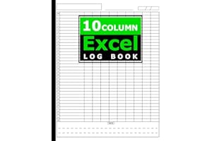 10 Column Excel Log Book; 10 Column Excel Notebook, Customizable Log Book 10 Column, Ten Column Notebook, Columnar Pad, Multipurpose Record Logbook, ... Bookkeeping , Blank Spreadsheet Notebook: V 1