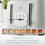 Swan Serenity 4 Slice Toaster White 2100W 6 Browning Levels view 3