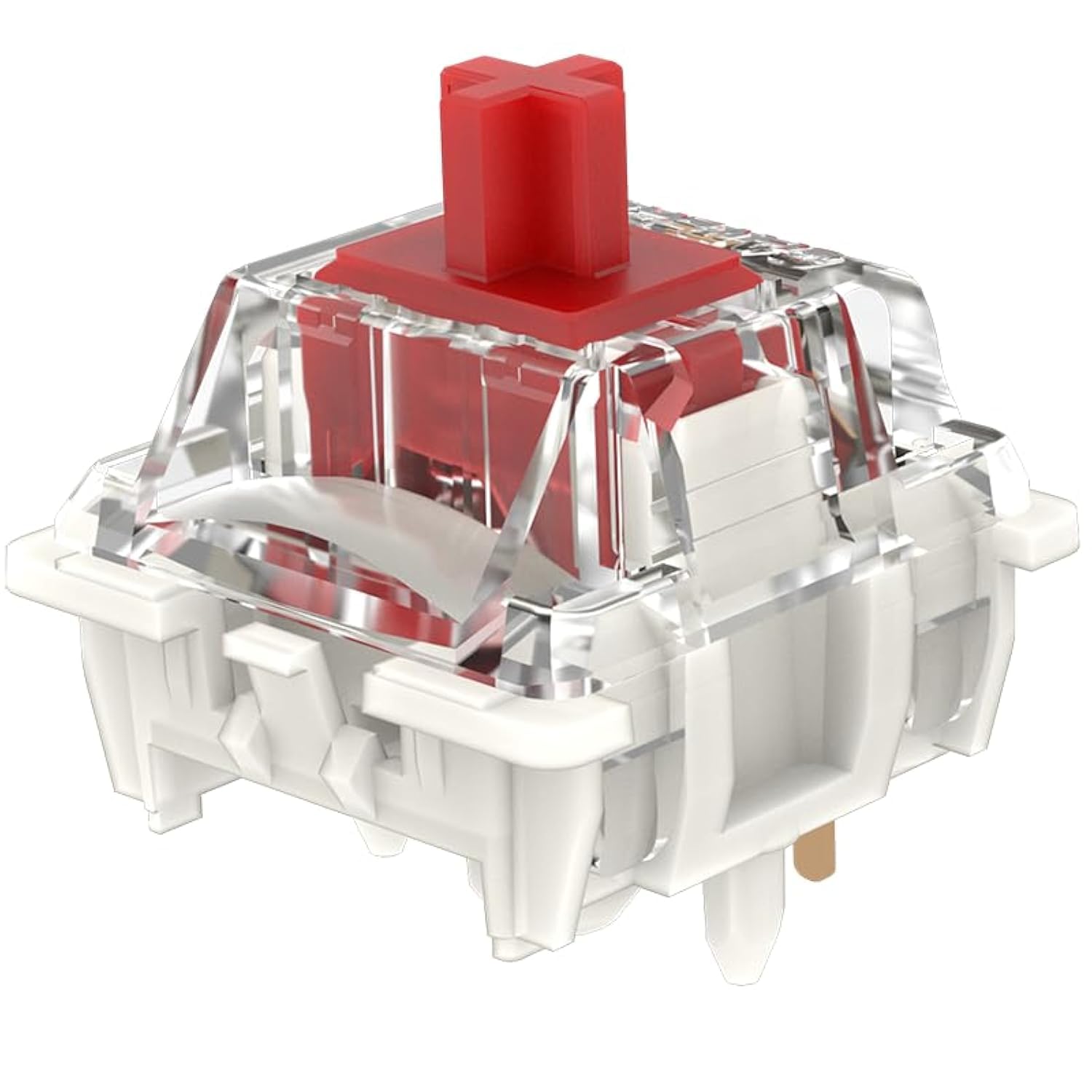 Zjmehty Gateron G Pro 3.0 Red Switches for Mechanical Keyboard,3-Pin 45gf Linear/Pre-Lubed/Pin-Enhanced Switches(108pcs,Red,3-Pin)