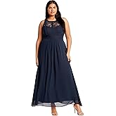 City Chic Women's Plus Size Maxi Cocktail Dress - Panelled Bodice