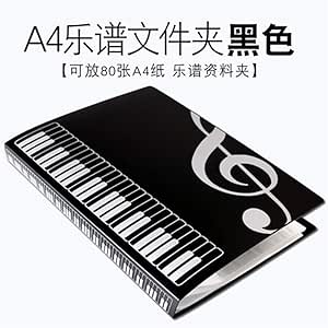 Coming Now 40 hojas Carpetas de libros de música A4 Banda de partitura