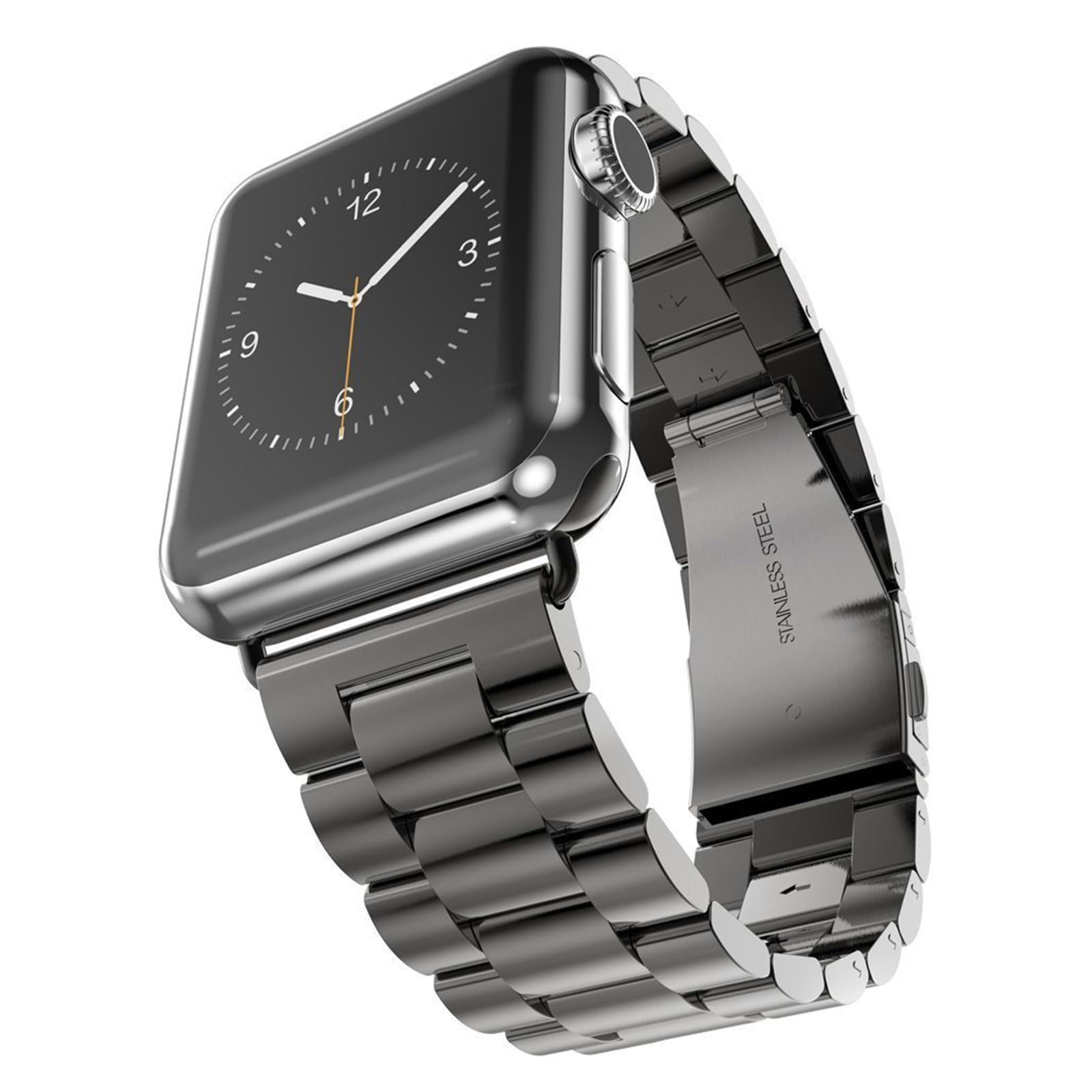 Stainless Steel Band Compatible with Apple Watch,Scratch/Water Resistant,Fits Series 10 All Series/Ultra 1/2/SE,Sizes 38/40/41/42/44/45/46/49mm,for Business Casual
