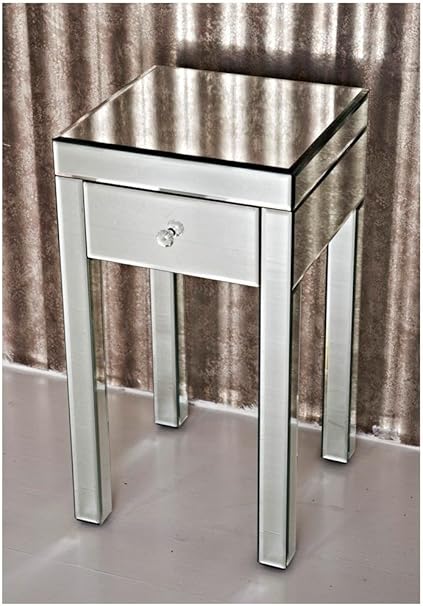 Target Mirrored Bedside Table Amazon Co Uk Kitchen Home